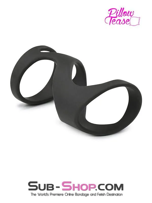 1660M      Silicone Delay Cock Ring with Girth Enhancing Massaging Cage