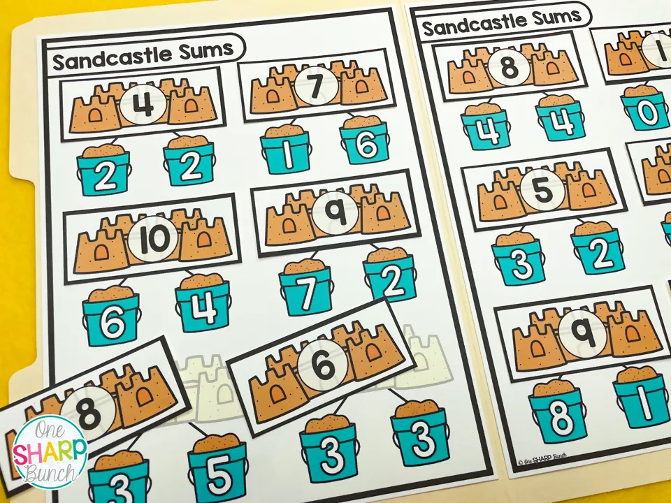 20 Early Finishers Activities, File Folder Games & Morning Work for July | Printable Classroom Resource | One Sharp Bunch