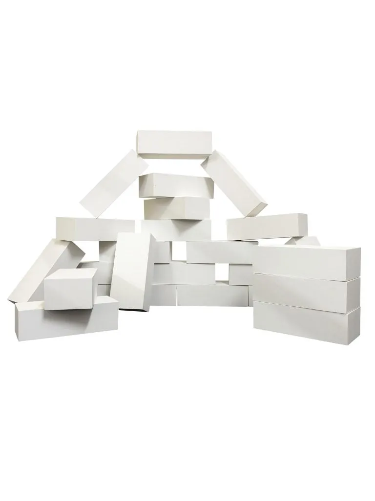 25 White Foam Bricks – Build, Create, and Play!