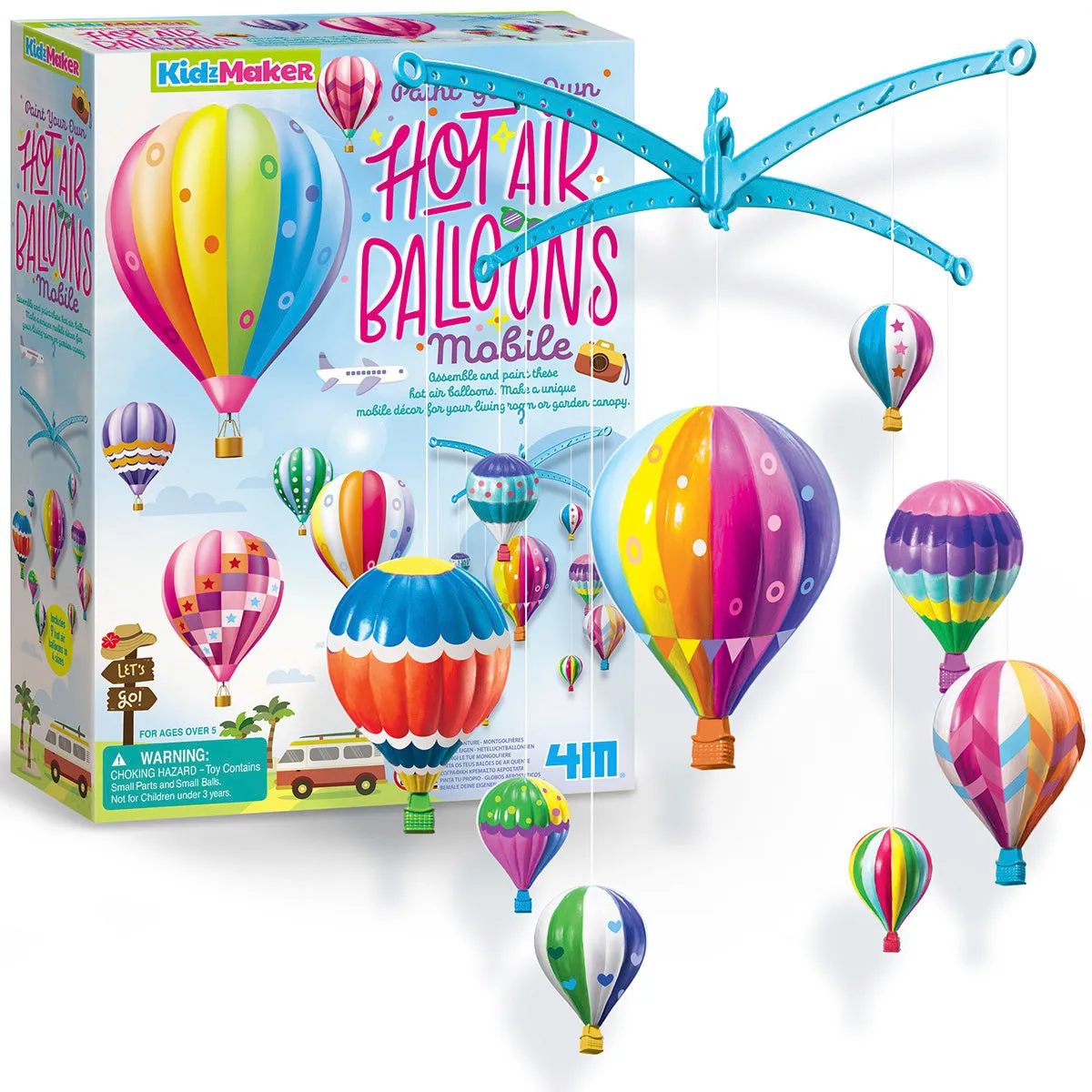 4M Kidzmaker Hot Air Balloons Mobile