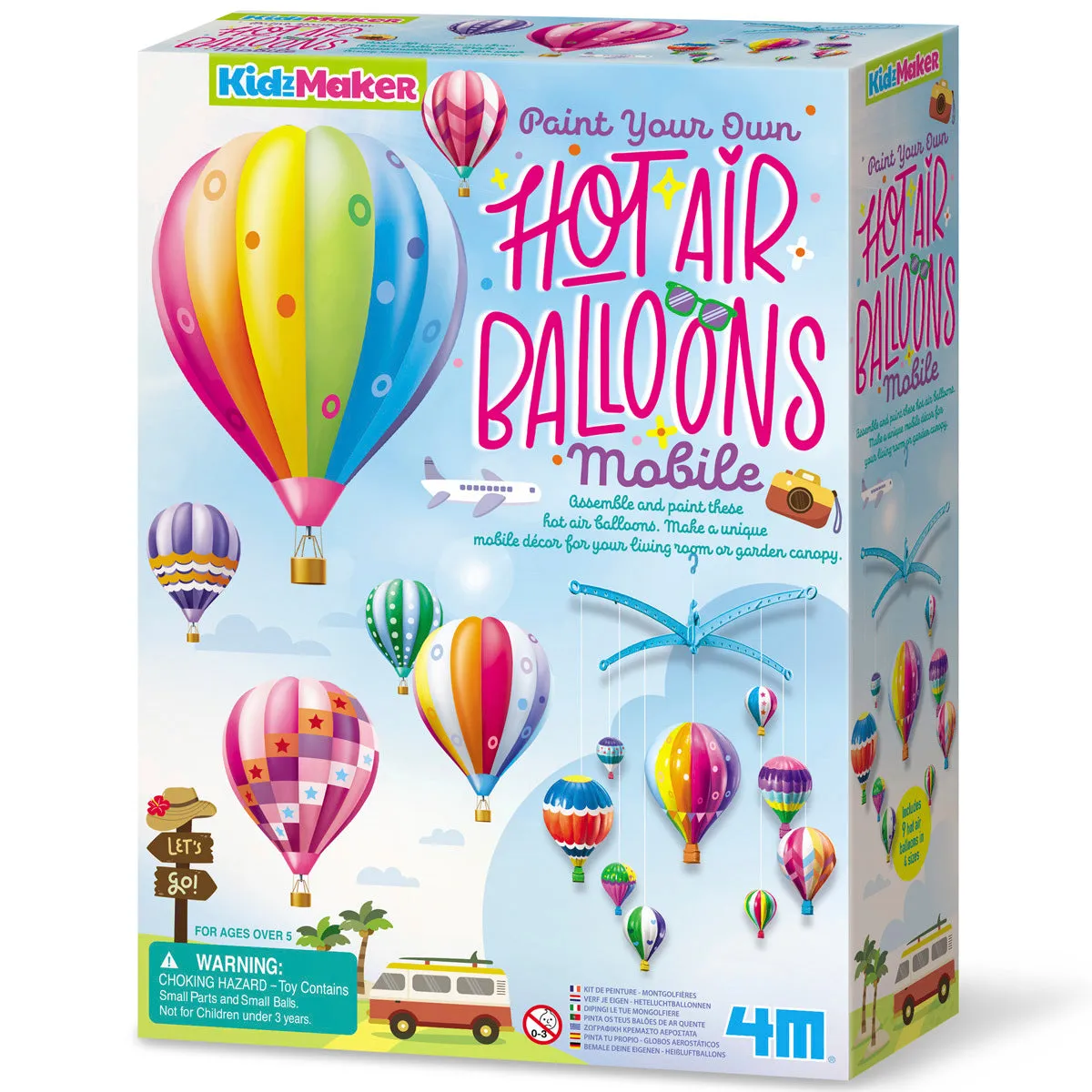 4M Kidzmaker Hot Air Balloons Mobile