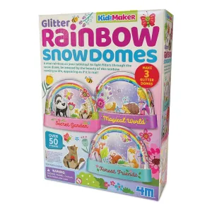 4M Kidzmaker Mini Glitter Rainbow Water Domes