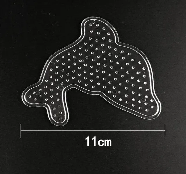 5mm Hama Beads Pegboard Toy DIY PUPUKOU Beads tool Educational Tangram Jigsaw Puzzle Template Kids Toy