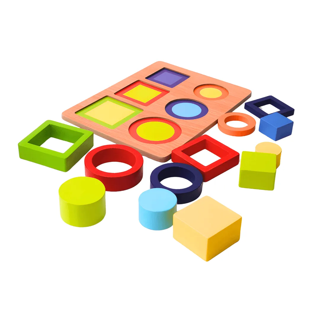 6 Shapes Building Blocks for Kids Age 3