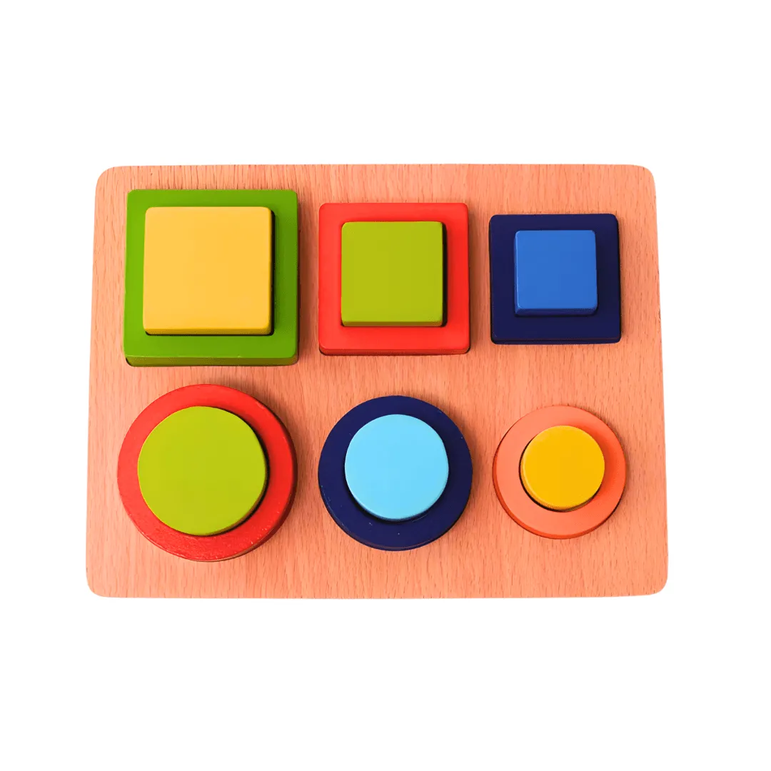 6 Shapes Building Blocks for Kids Age 3