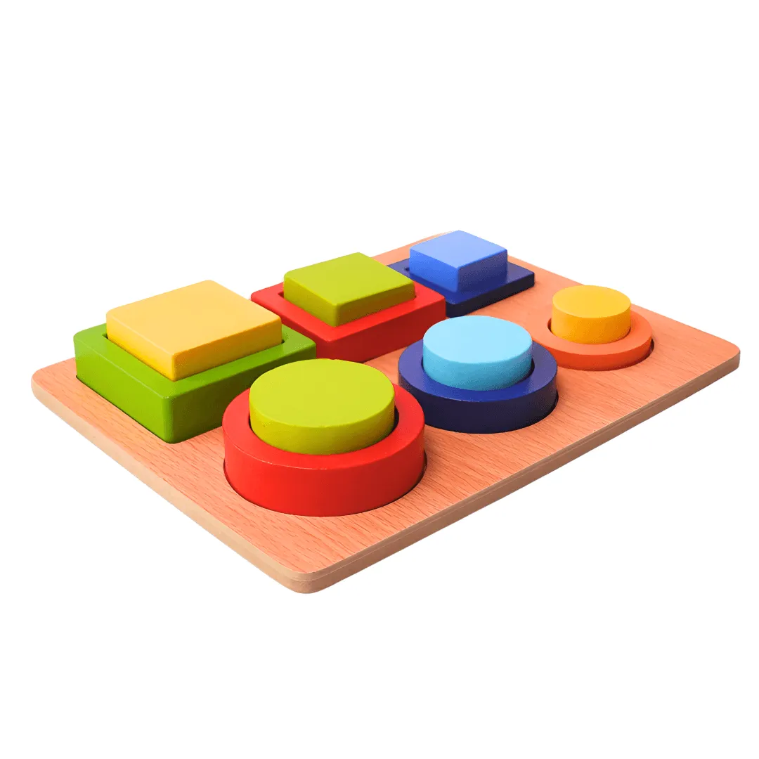 6 Shapes Building Blocks for Kids Age 3