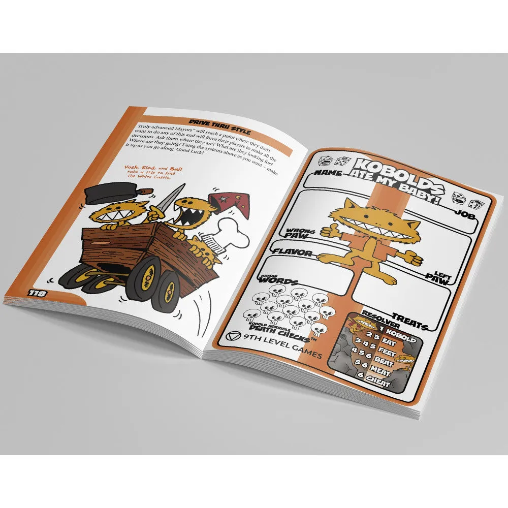 9th Level Games Kobolds Ate My Baby 25th Anniversary Edition - The Orange Book