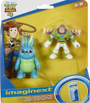 Bunny & Buzz Lightyear Toy Story 4 Imaginext Figures - Disney Pixar Set junior