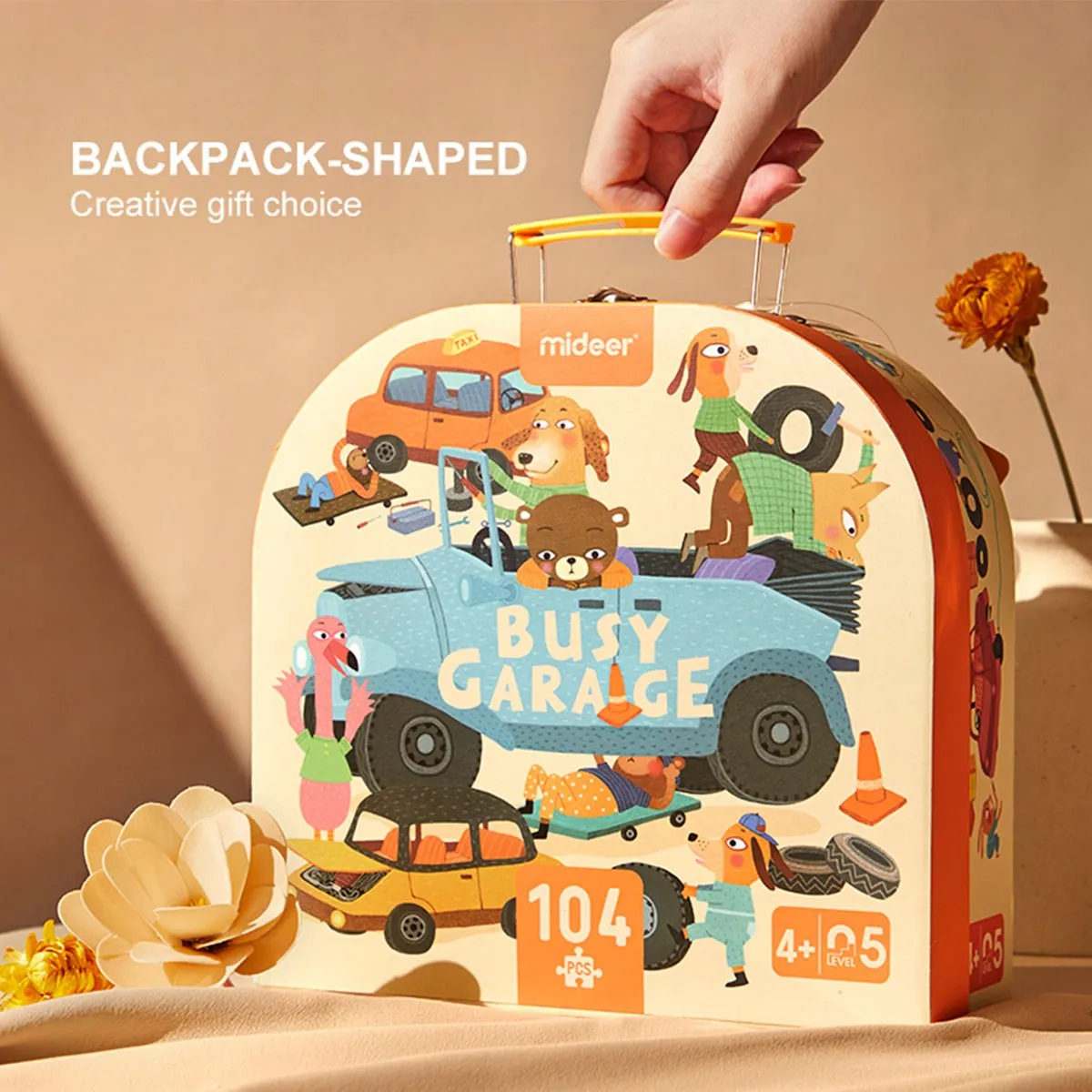 Busy Garage 104pcs Puzzle Gift Box