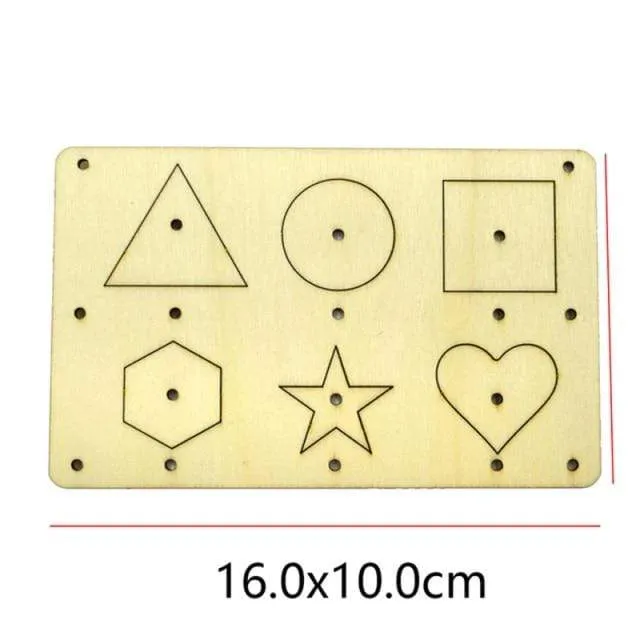 Children Busy Board Accessories Wood DIY Toy Montessori Material Early Education Activity Toddler Toys For Basic Skills Learning