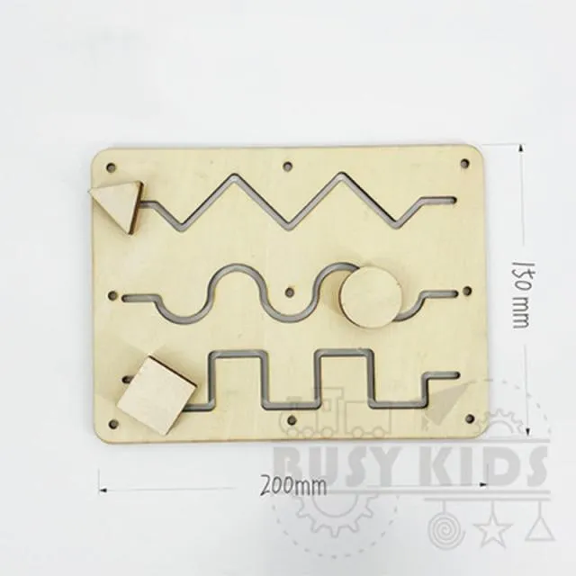 Children Busy Board Accessories Wood DIY Toy Montessori Material Early Education Activity Toddler Toys For Basic Skills Learning