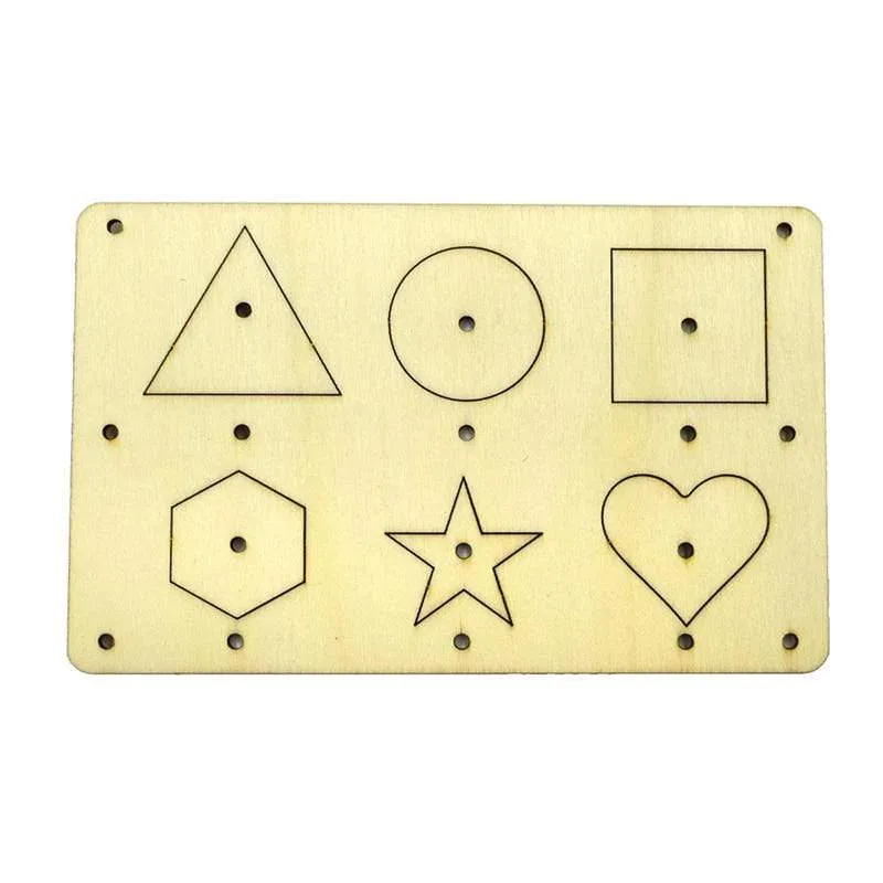 Children Busy Board Accessories Wood DIY Toy Montessori Material Early Education Activity Toddler Toys For Basic Skills Learning