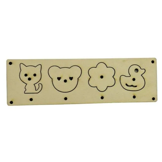 Children Busy Board Accessories Wood DIY Toy Montessori Material Early Education Activity Toddler Toys For Basic Skills Learning