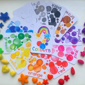Colours Flash Cards By Devine Little Mind