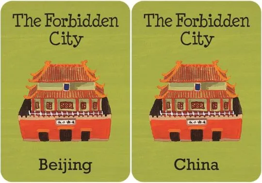 David Dean: Cities of the World - Memory Game