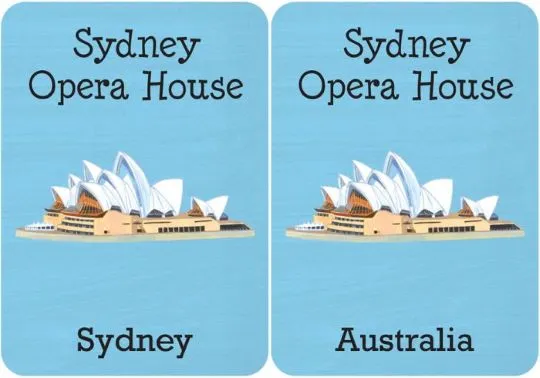 David Dean: Cities of the World - Memory Game