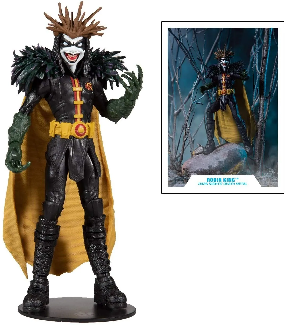 DC Multiverse Death Metal Robin King 7" Inch Action Figure with Build a Figure for 'Darkfather' Figure (BAF) - McFarlane Toys