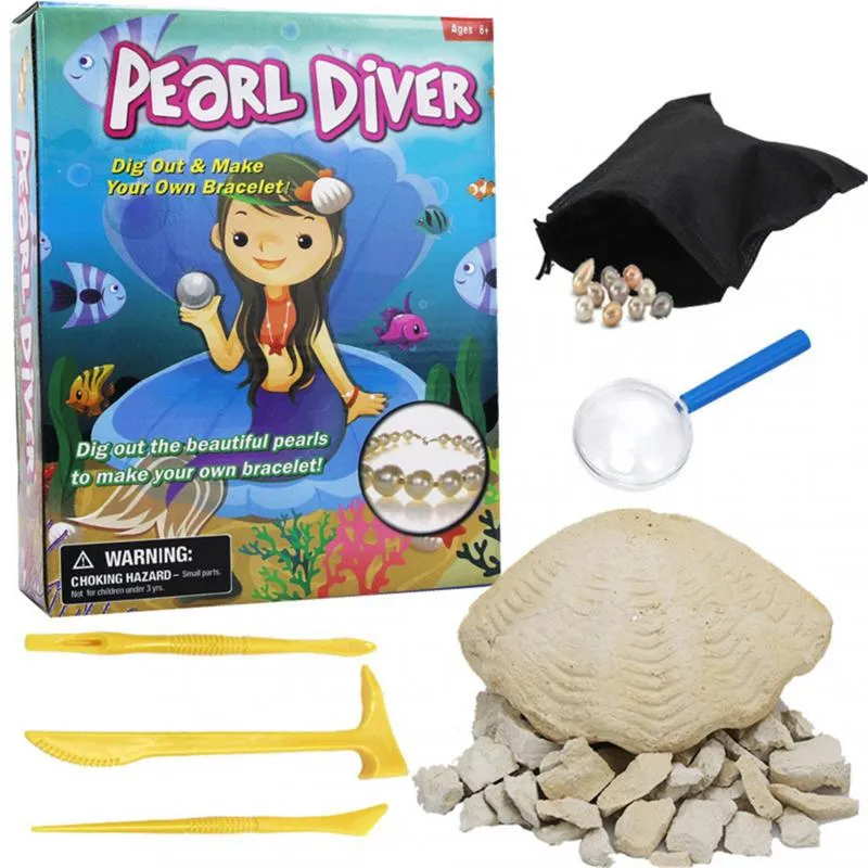 Digging Up Fossils Toy Set Pretend To Be Archaeological Excavation Science Exploration Treasure Gems Mining Kit Assembly Gifts
