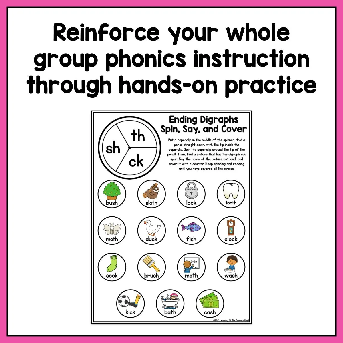 Digraphs Games: First Grade No-Prep Phonics