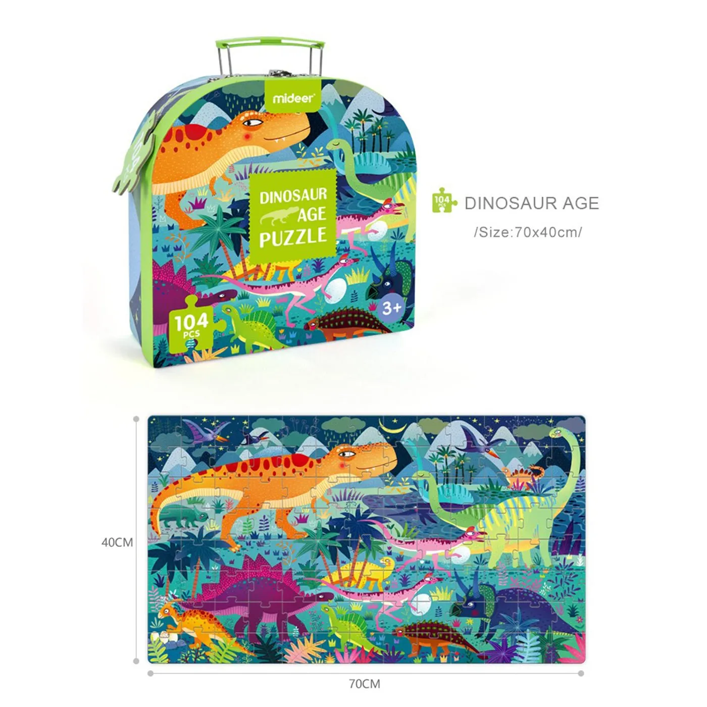 Dinosaur Age 104pcs Puzzle Gift Box