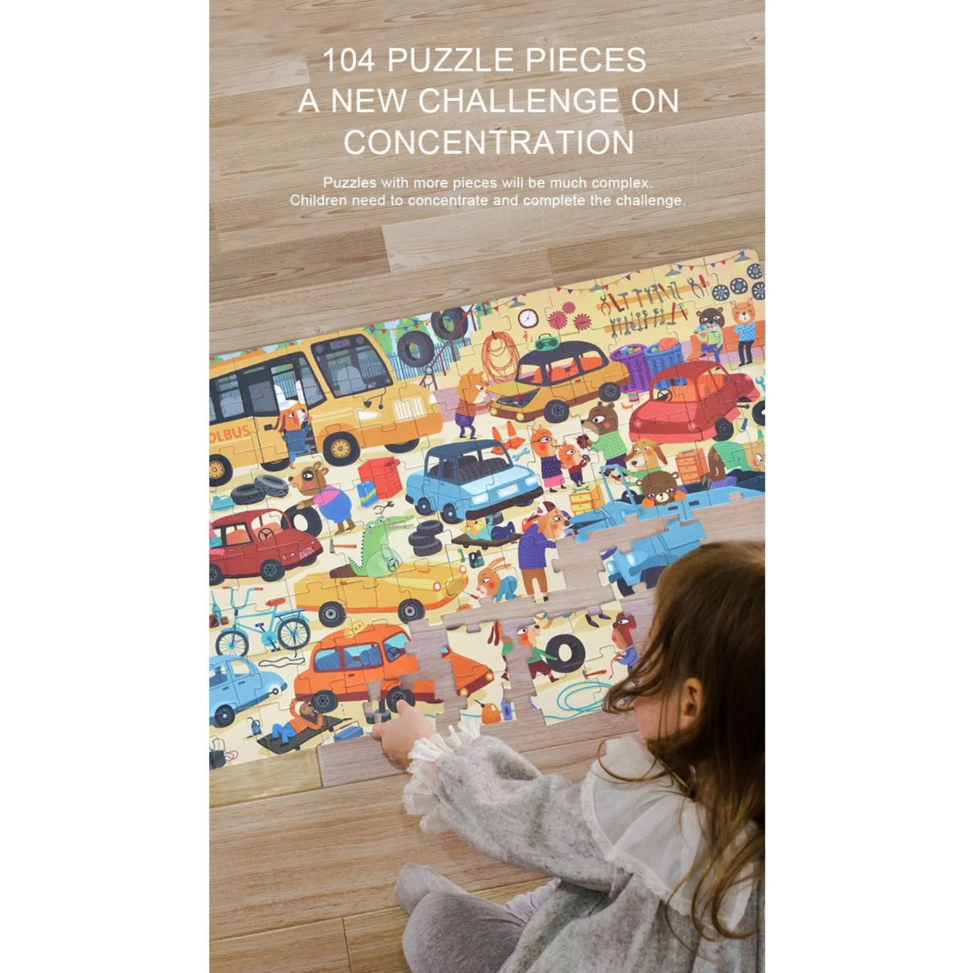 Dinosaur Age 104pcs Puzzle Gift Box