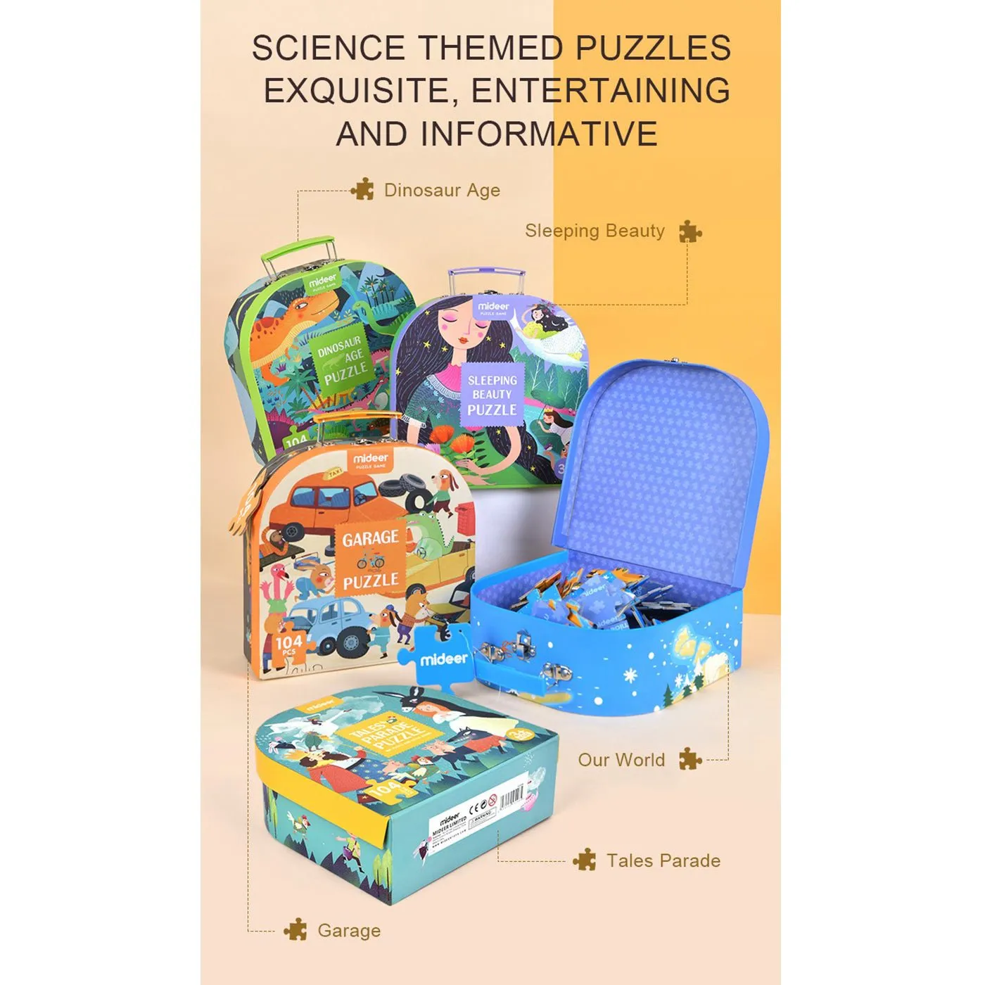 Dinosaur Age 104pcs Puzzle Gift Box