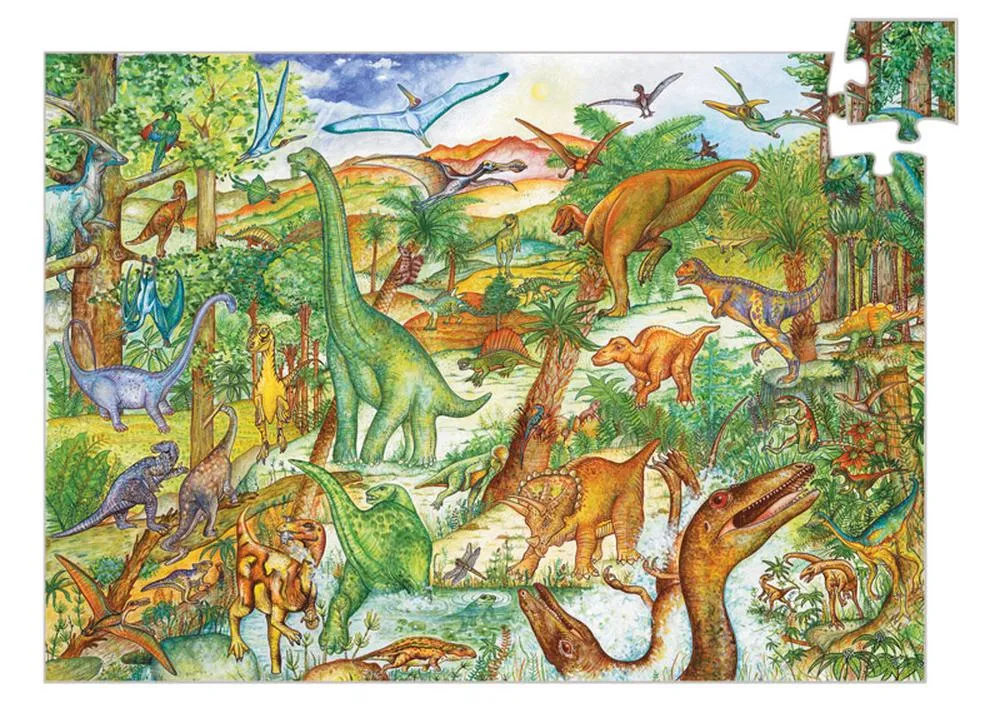 Djeco Observation Dinosaurs 100pc Puzzle