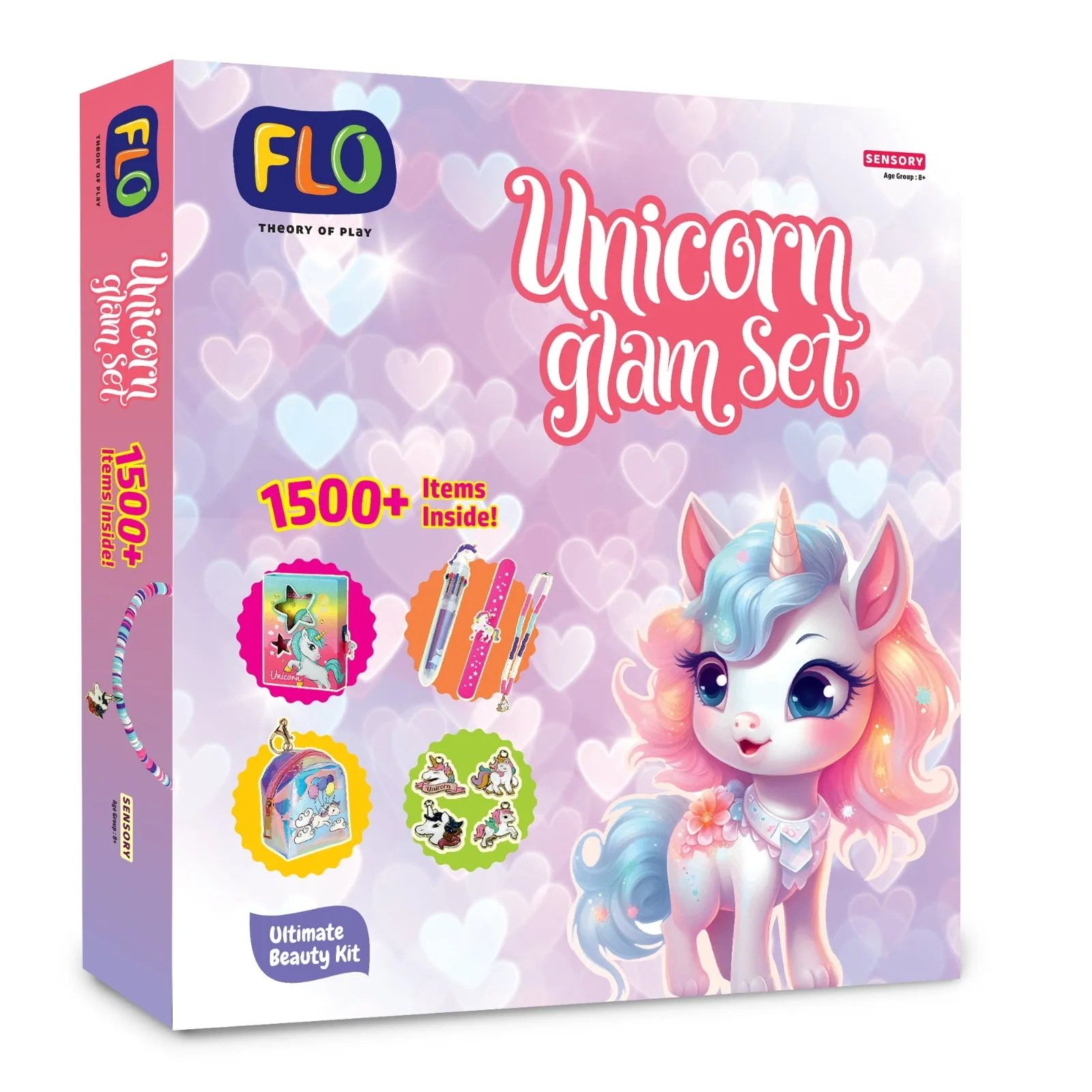 FLO Toys Unicorn Glam Set For Kids Ages 8 