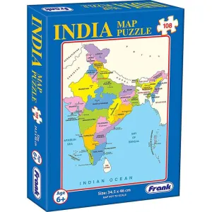 Frank India Map Puzzle (108 Pieces)