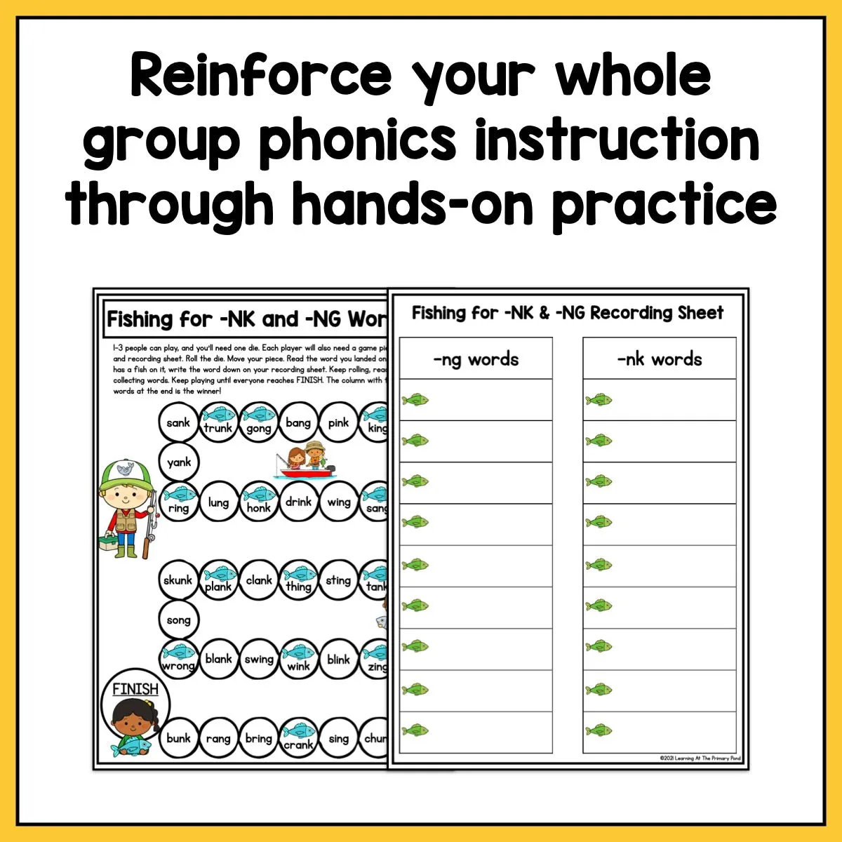 Glued Sounds Games (Welded Sounds Games): Second Grade No-Prep Phonics