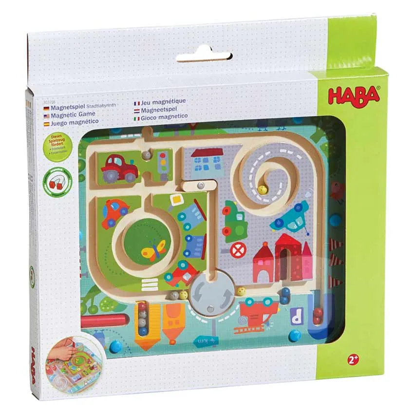 Haba Wooden Magnetic Game Town Maze