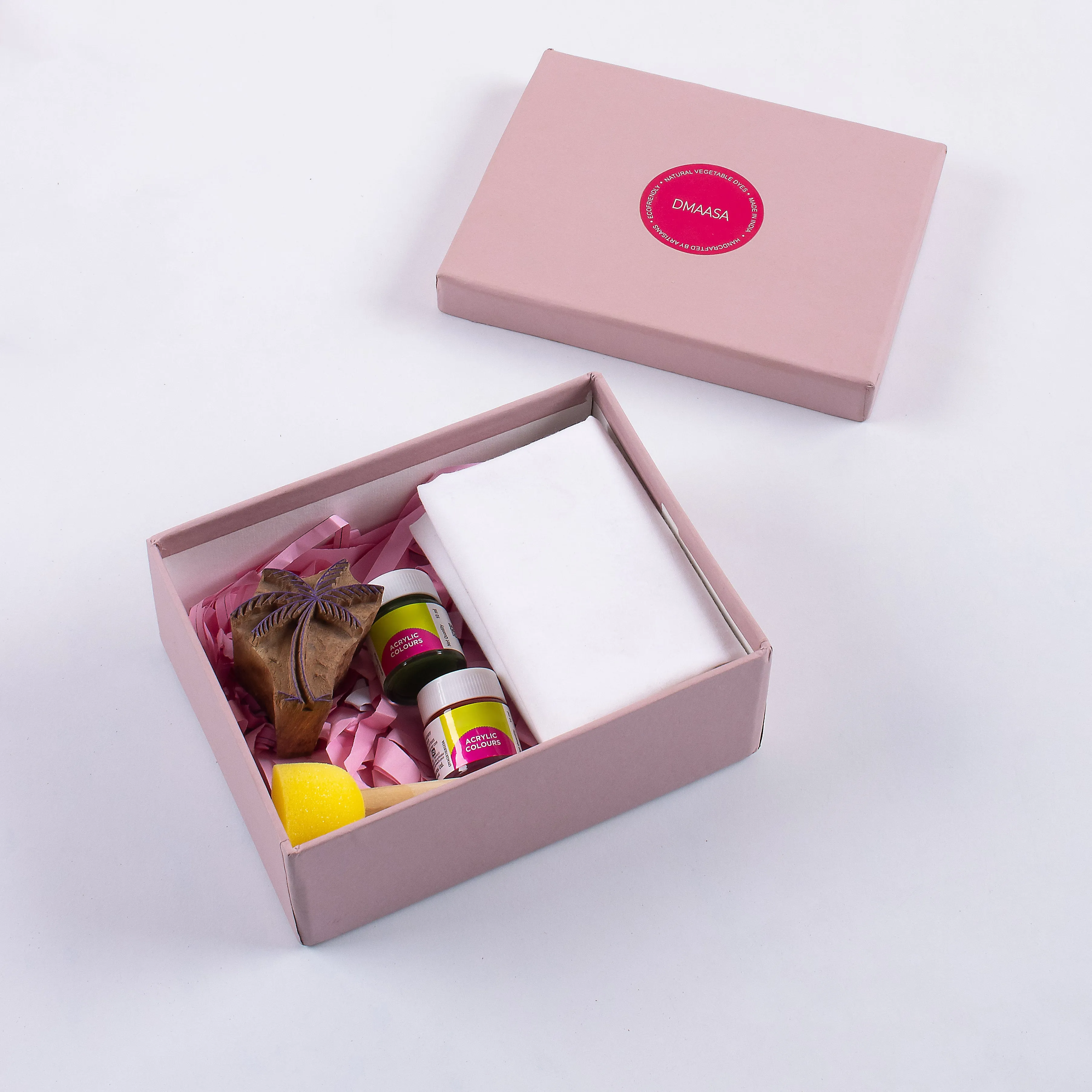 Handmade Block Printing Blocks And Dyes Printing Kit