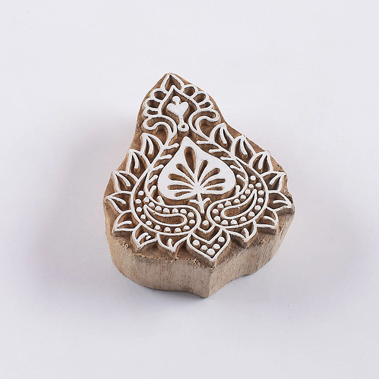 Handmade Wooden Hand Block Printing Kit with Scarf