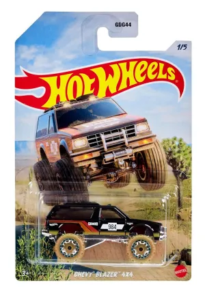 Hot Wheels Desert Rally Racing Series Chevy Blazzer 4x4 1:64 Scale Car for Collectors