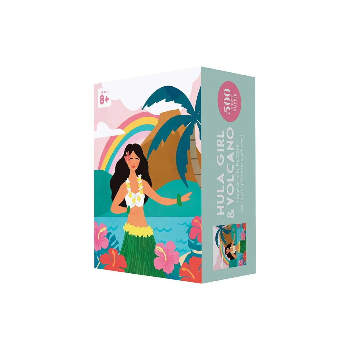 Hula Girl Volcano Rectangle Puzzle, 500pcs