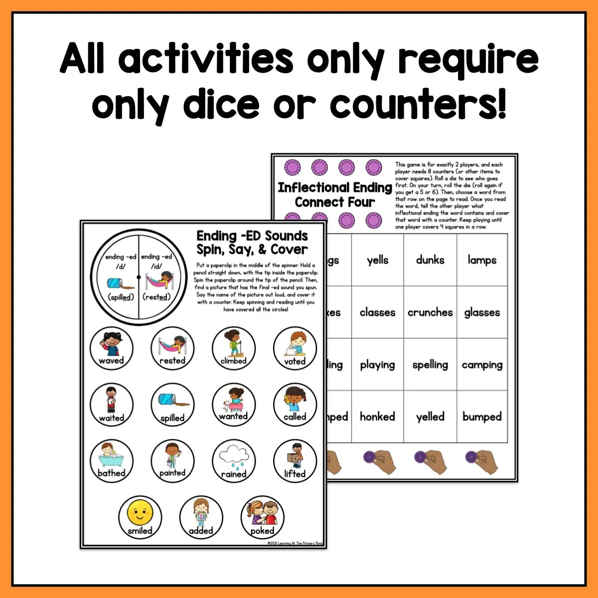 Inflectional Endings Games: Second Grade No-Prep Phonics