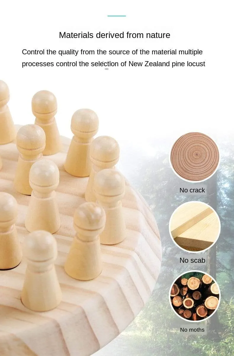 Kids Game Chess Wooden Memory Match Stick Fun Color Game Board Puzzles Educational Toy Cognitive Ability Learning Children Toys