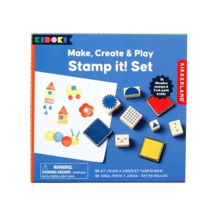 Kikkerland make, create & play stamp it set