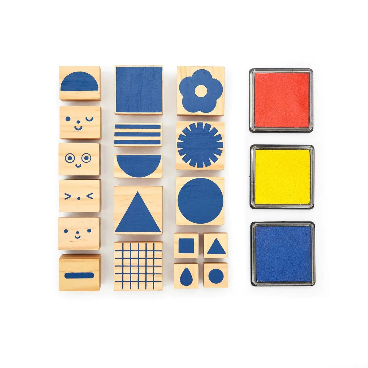 Kikkerland make, create & play stamp it set