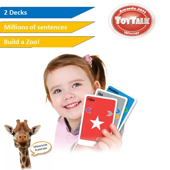 KLOO Zoo - Flash Card Reading Game  for Kids - Literacy Card Games for Preschool and Nursery Children)