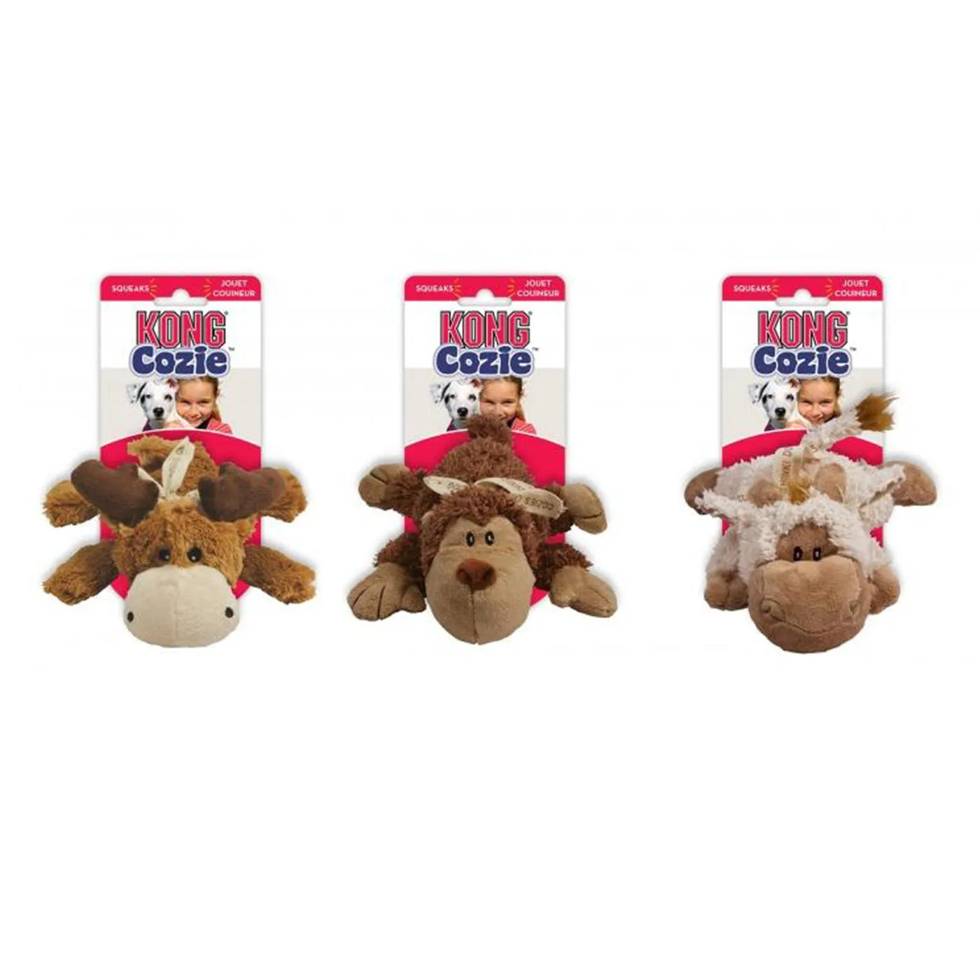 KONG Cozie Naturals Assorted Animals