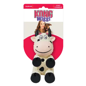 KONG Wiggi Cow Dog Toy