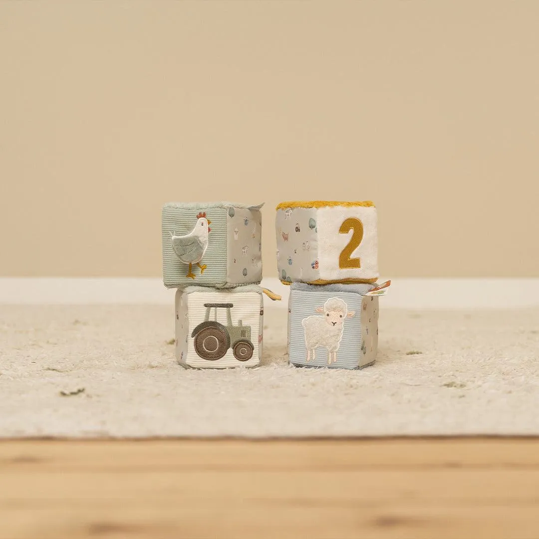 Little Dutch 4 Soft Blocks  - Little Farm