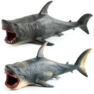 Marine Life Model Large Hollow Simulation Great White Shark Megalodon Underwater World Decoration Toys