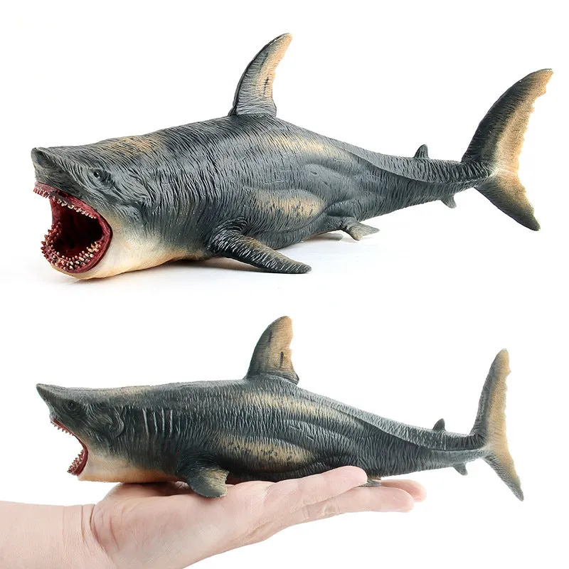 Marine Life Model Large Hollow Simulation Great White Shark Megalodon Underwater World Decoration Toys