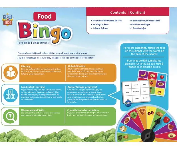 MasterPieces Food Bingo