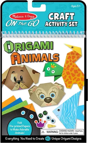 Melissa & Doug On the Go - Craft Activity Set - Origami Animals