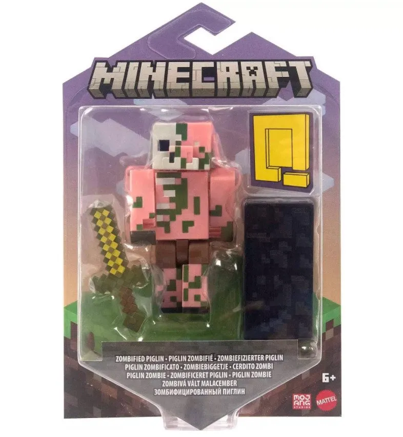 Minecraft Craft-A-Block Figure Build-A-Portal Zombified Piglin