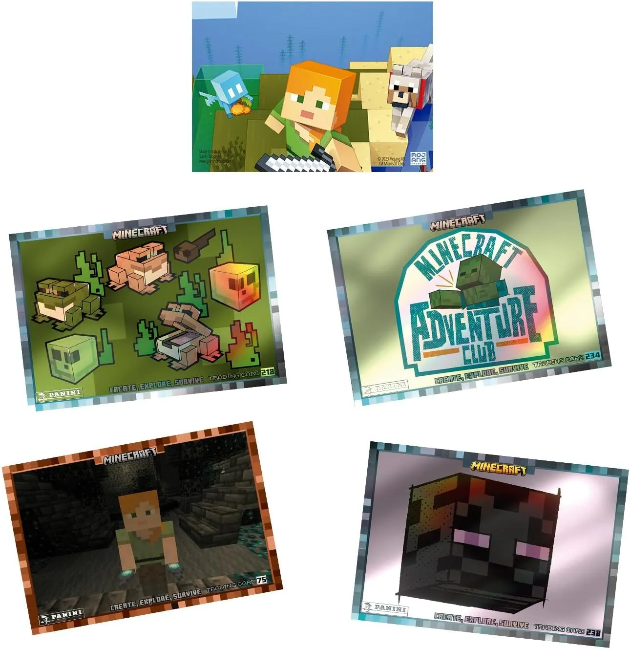 Panini Minecraft 'Create, Explore, Survive' Trading Card Collection 18 Pack Box