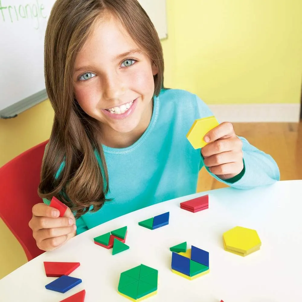 Plastic Pattern Blocks, 1 cm, Set of 250
